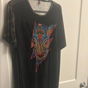 Black Graphic Short Sleeve Tee